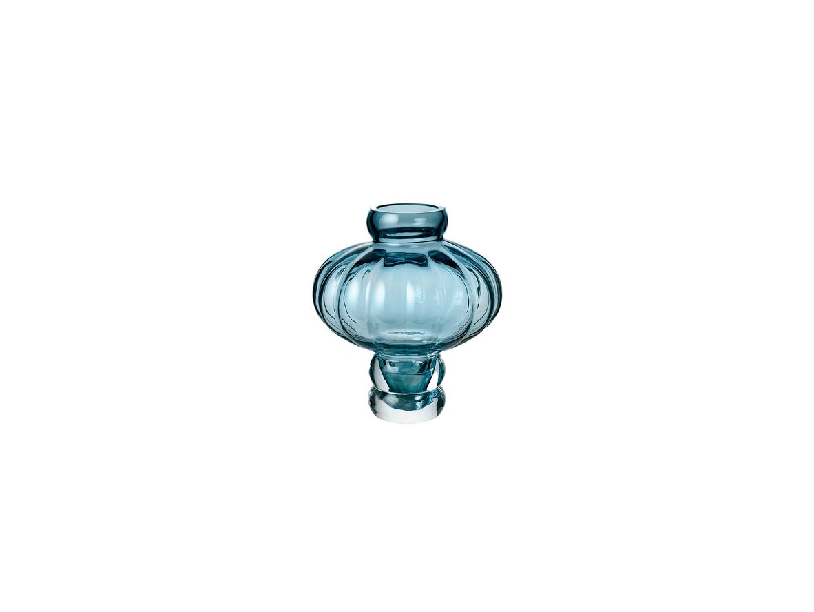 Louise Roe - Balloon Vase 02 - Vase - Blue - Ø6,5-17,5 x H20 cm Louise Roe - Balloon Vase 02 - Vase - Blue - Ø6,5-17,5 x H20 cm
