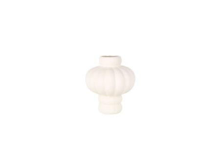 Louise Roe - Balloon Vase 02 - Vase - Raw White - Ø6,5-17,5 x H20 cm