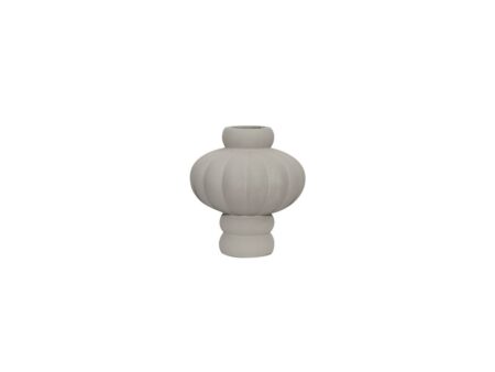 Louise Roe - Balloon Vase 02 - Vase - Sanded Grey - Ø6,5-17,5 x H20 cm