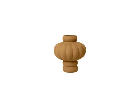 Louise Roe - Balloon Vase 02 - Vase - Sanded Ocker - Ø6,5-17,5 x H20 cm