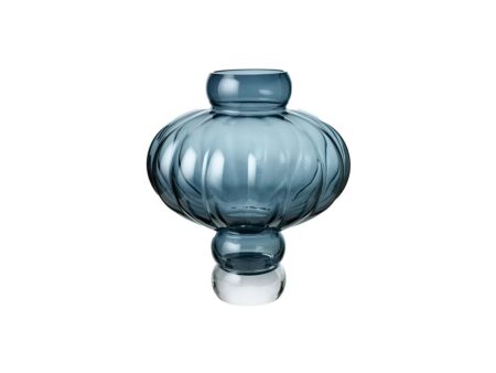 Louise Roe - Balloon Vase 03 - Vase - Blue - Ø13-35 x H40 cm