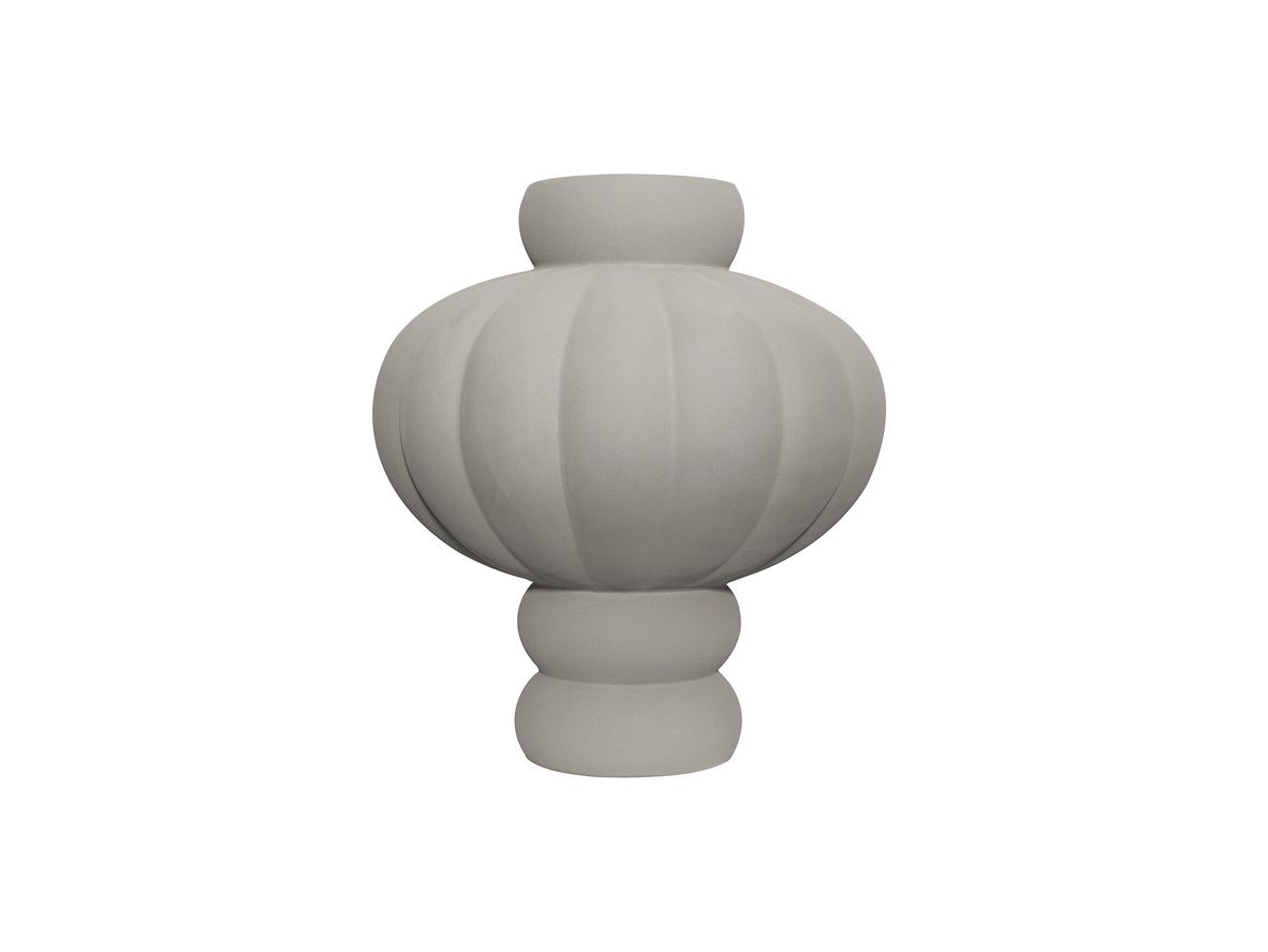 Louise Roe - Balloon Vase 03 - Vase - Sanded Grey - Ø13-35 x H40 cm Louise Roe - Balloon Vase 03 - Vase - Sanded Grey - Ø13-35 x H40 cm