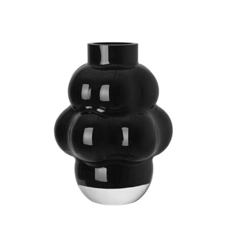 Louise Roe Balloon Vase #04 H: 32 cm - Black