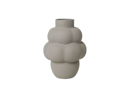 Louise Roe - Balloon Vase 04 - Vase - Grande Sanded Grey - Ø13-31 x H42 cm