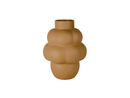 Louise Roe - Balloon Vase 04 - Vase - Grande Sanded Ocker - Ø13-31 x H42 cm