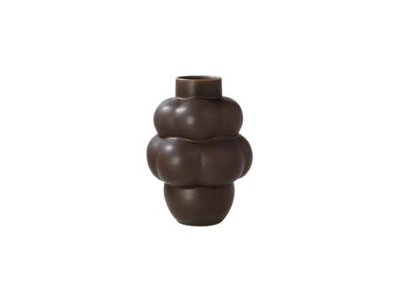 Louise Roe - Balloon Vase 04 - Vase - Mud Brown - Ø10-24 x H32 cm