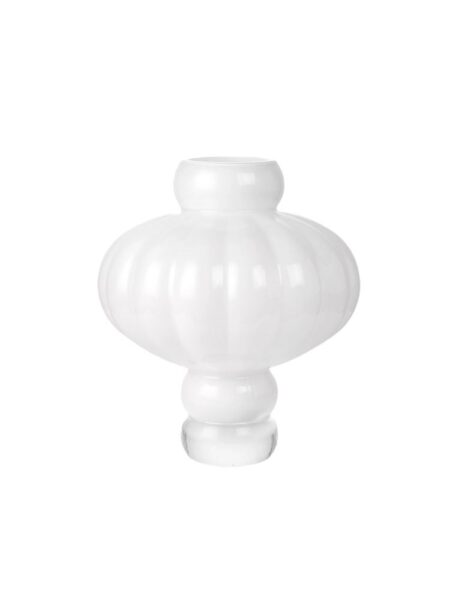 Louise Roe Balloon Vase #08 H: 30 cm - Opal White