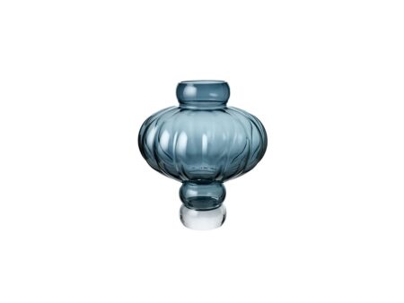 Louise Roe - Balloon Vase 08 - Vase - Blue - Ø10-26 x H30 cm
