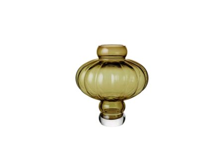 Louise Roe - Balloon Vase 08 - Vase - Olive - Ø10-26 x H30 cm