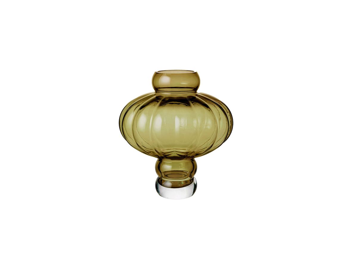 Louise Roe - Balloon Vase 08 - Vase - Olive - Ø10-26 x H30 cm Louise Roe - Balloon Vase 08 - Vase - Olive - Ø10-26 x H30 cm