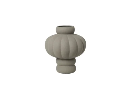 Louise Roe - Balloon Vase 08 - Vase - Sanded Grey - Ø10-26 x H30 cm
