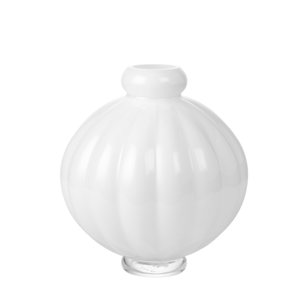 Louise Roe - Balloon vase #01, opal white - H:25 cm.