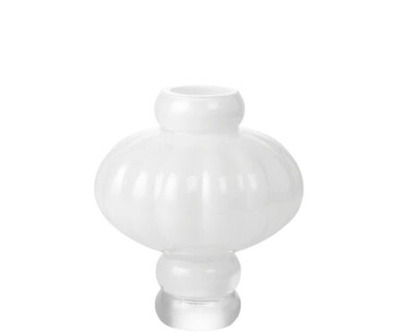 Louise Roe Balloon vase - 02 - Opal White