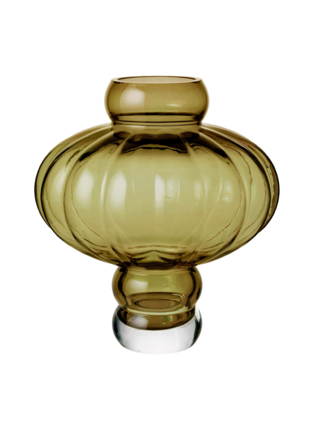 Louise Roe - Balloon vase #03, Olive - H40 cm.