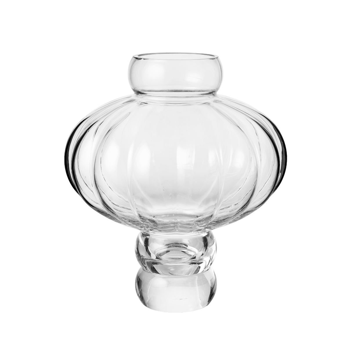 Louise Roe - Balloon vase #03, clear - H:40 cm. Louise Roe - Balloon vase #03, clear - H:40 cm.