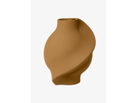 Louise Roe - Caramic Pirout vase - Vase - Sanded Ocker - Ø7 x Ø21 x H22 cm