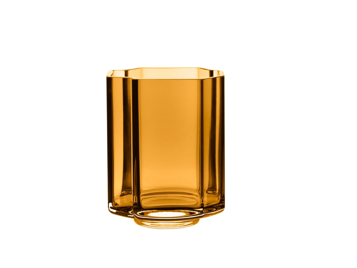 Louise Roe - Funki Vase - Vase - Funki Light Asymmetric Amber - Ø9 x H13 cm Louise Roe - Funki Vase - Vase - Funki Light Asymmetric Amber - Ø9 x H13 cm