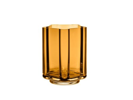 Louise Roe - Funki Vase - Vase - Funki Light Rounded Amber - Ø9 x H13 cm