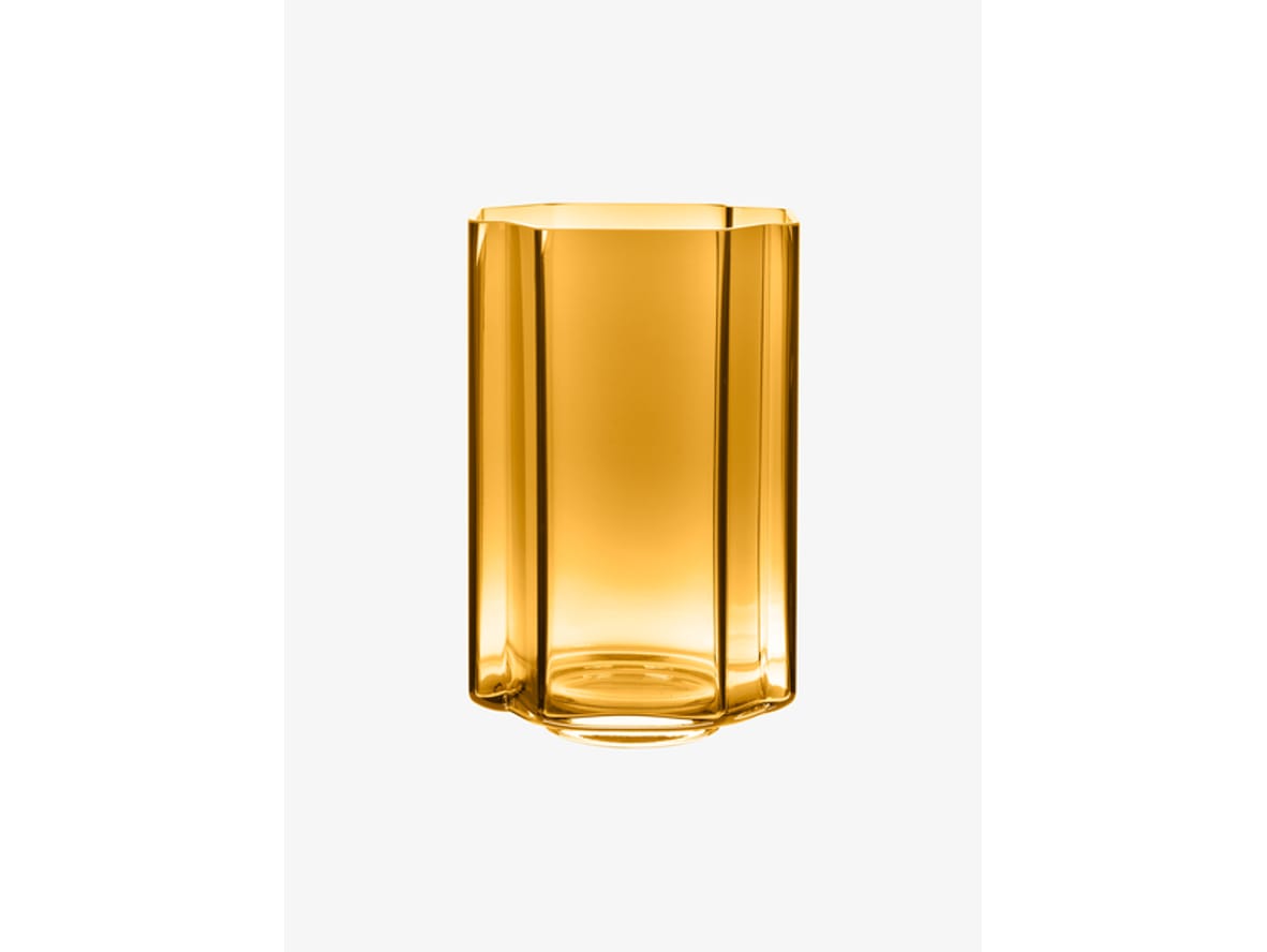 Louise Roe - Funki Vase - Vase - Funki Vase Asymmetric Amber - Ø21 x H34 cm Louise Roe - Funki Vase - Vase - Funki Vase Asymmetric Amber - Ø21 x H34 cm
