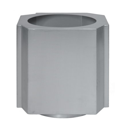 Louise Roe Funki krukke XL 70 cm Brushed Aluminium