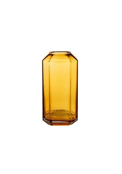Louise Roe Jewel Vase Glass H: 16 cm - Amber