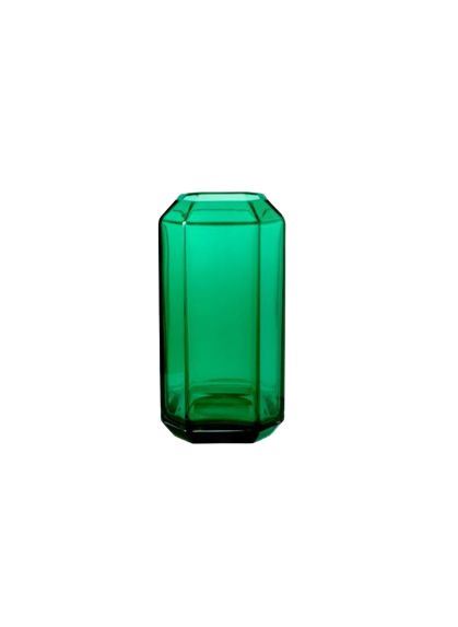 Louise Roe Jewel Vase Glass H: 16 cm - Green