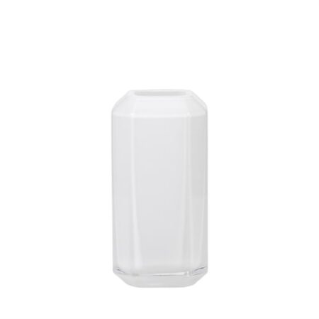 Louise Roe Jewel Vase Glass H: 16 cm - Opal White