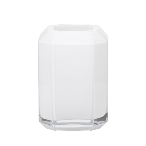 Louise Roe Jewel Vase Glass H: 20 cm - Opal White Louise Roe Jewel Vase Glass H: 20 cm - Opal White