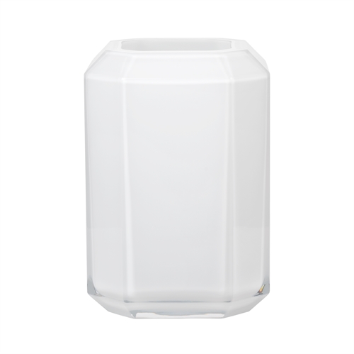Louise Roe Jewel Vase Glass H: 26 cm - Opal White Louise Roe Jewel Vase Glass H: 26 cm - Opal White