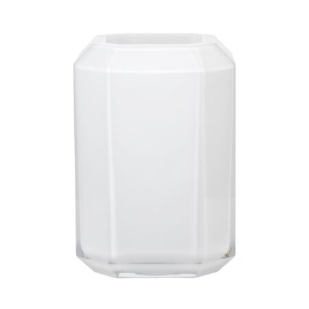 Louise Roe Jewel Vase Glass H: 26 cm - Opal White