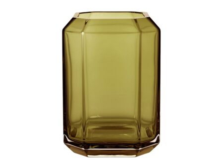 Louise Roe - Jewel Vase - Vase - 02 Olive - Ø14 x H20 cm