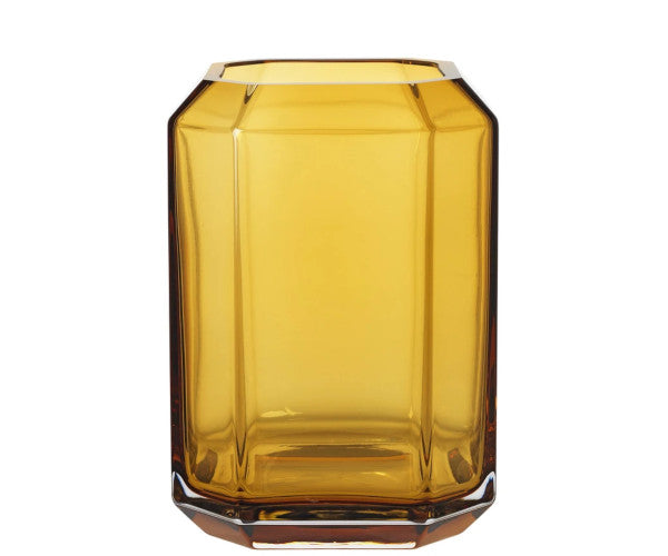 Louise Roe Jewel vase - H20 - Amber Louise Roe Jewel vase - H20 - Amber