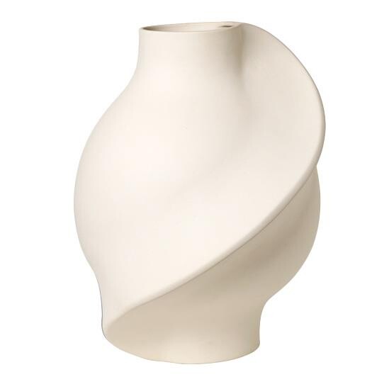 Louise Roe Pirout Vase 02 Raw White Louise Roe Pirout Vase 02 Raw White
