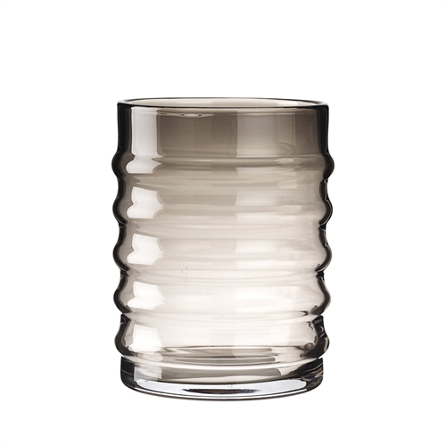 Louise Roe Wilma Glass Vase Ø: 15 cm - Smoke Louise Roe Wilma Glass Vase Ø: 15 cm - Smoke