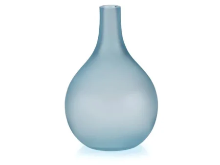 Lucie Kaas, Sansto vase, Lysblå, H: 17 CM