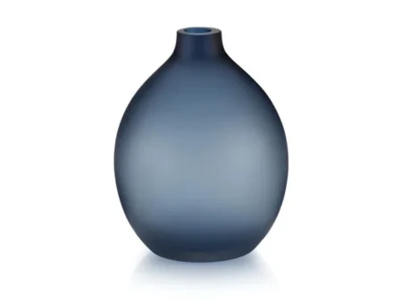 Lucie Kaas, Sansto vase, Mørkeblå, H: 13 CM