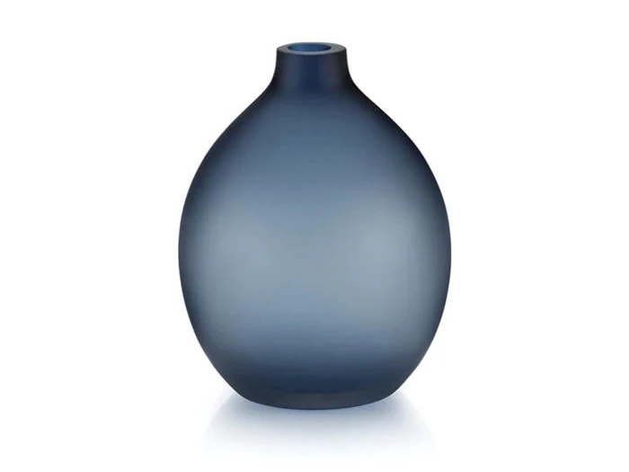 Lucie Kaas, Sansto vase, Mørkeblå, H: 13 CM Lucie Kaas, Sansto vase, Mørkeblå, H: 13 CM