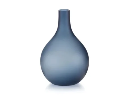 Lucie Kaas, Sansto vase, Mørkeblå, H: 17 CM