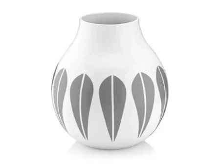 Lucie Kaas, Vase, Arne Clausen Collection, Hvid/Grå, H20 cm