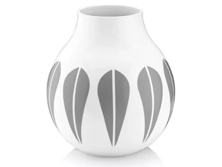 Lucie Kaas, Vase, Arne Clausen Collection, Hvid/Grå, H24 cm