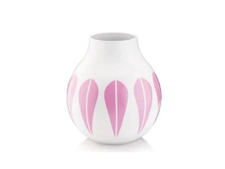 Lucie Kaas, Vase, Arne Clausen Collection, Hvid/Pink, H10,5 cm