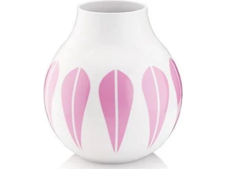 Lucie Kaas, Vase, Arne Clausen Collection, Hvid/Pink, H24 cm