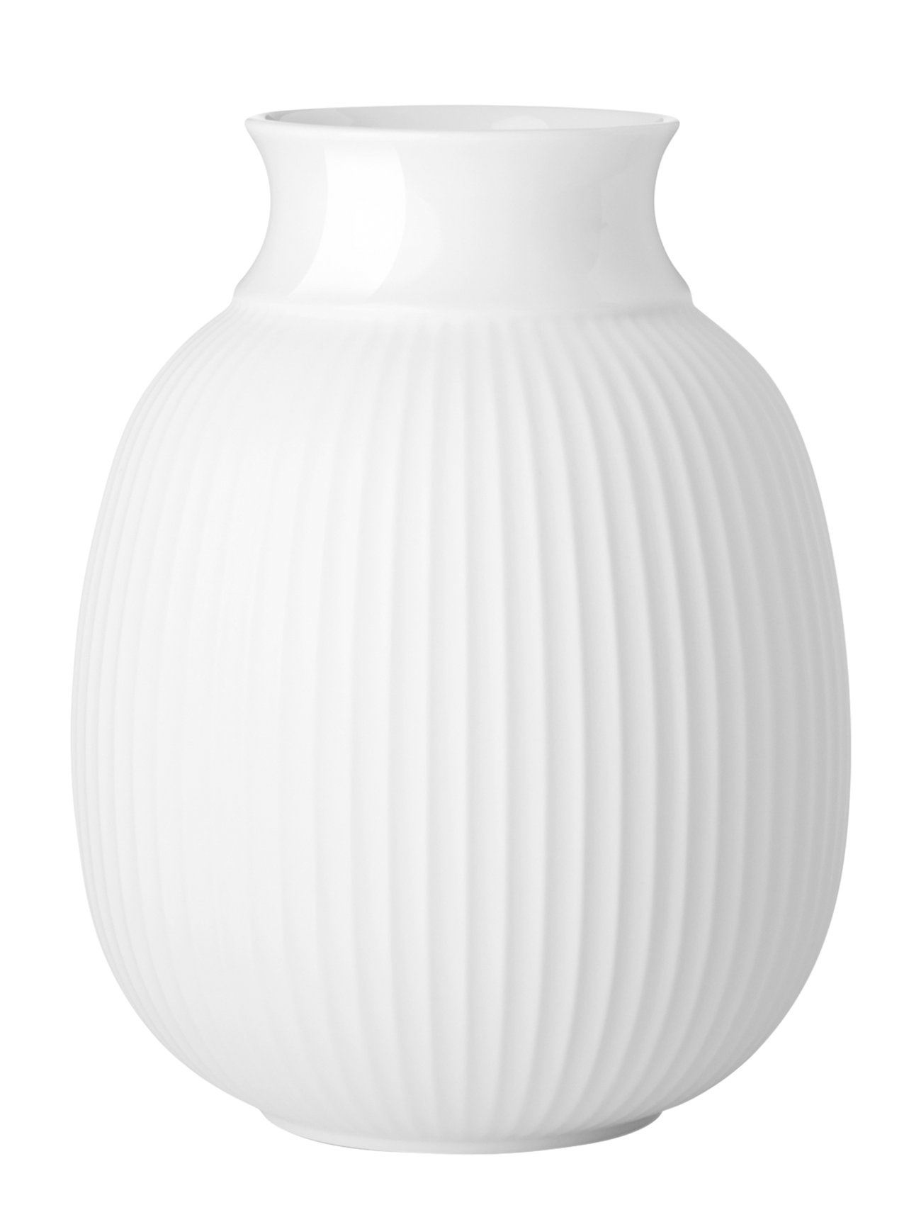 Lyngby Porcelæn | Curve Vase H12.5 Hvid Porcelæn | H12.5CM Lyngby Porcelæn | Curve Vase H12.5 Hvid Porcelæn | H12.5CM