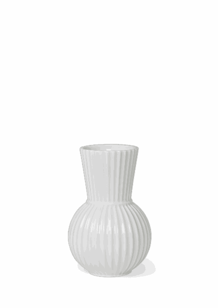 Lyngby Porcelæn - Lyngby Tura Vase H18 cm hvid porcelæn