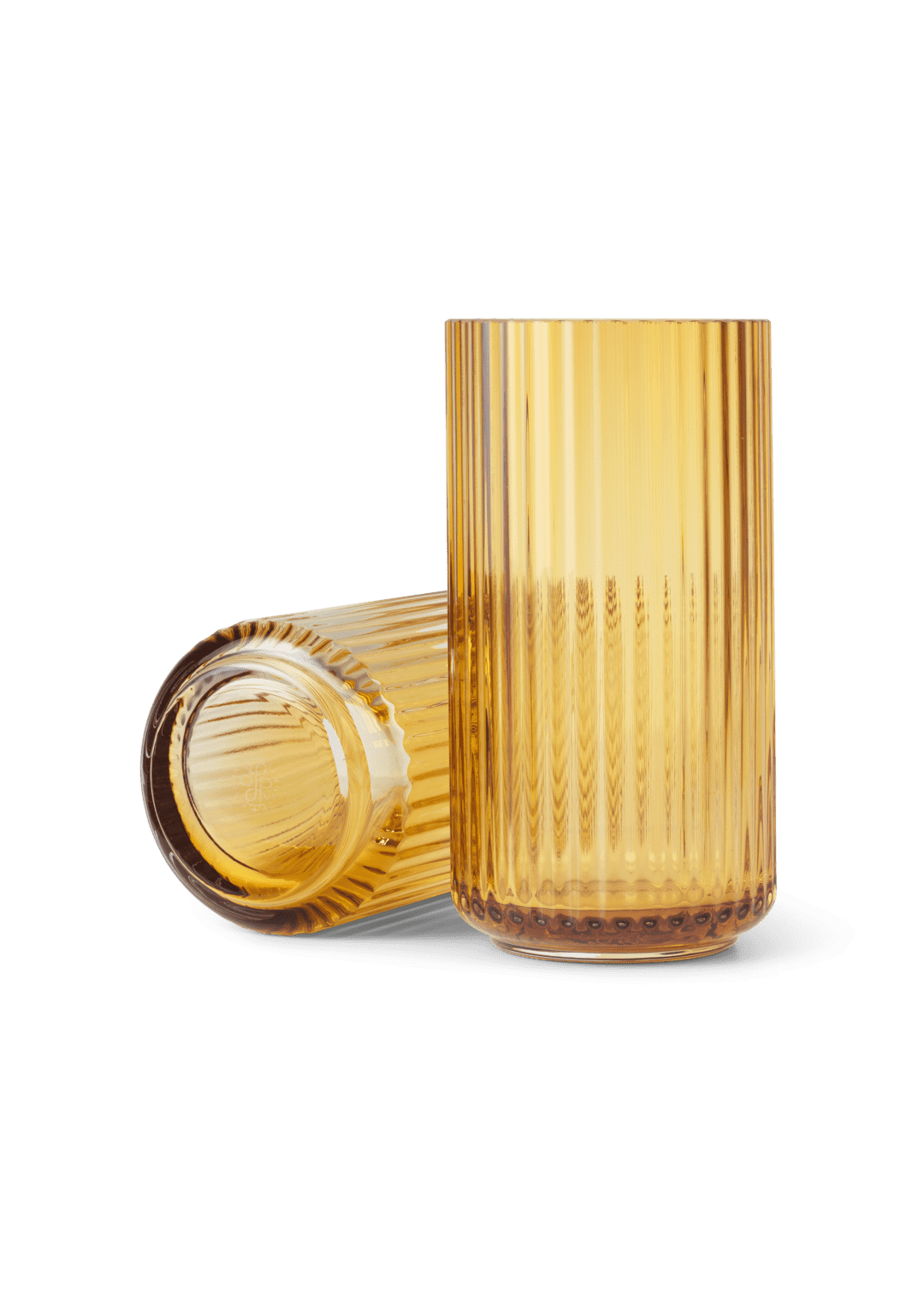 Lyngby Porcelæn - Lyngby Vase H20.5 cm amber, gul mundblæst glas Lyngby Porcelæn - Lyngby Vase H20.5 cm amber, gul mundblæst glas