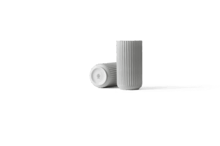 Lyngby Porcelæn - Lyngby Vase H20.5 cm lys grå porcelæn