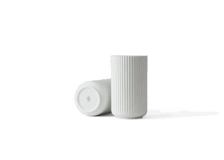 Lyngby Porcelæn - Lyngby Vase H25 cm mat hvid porcelæn