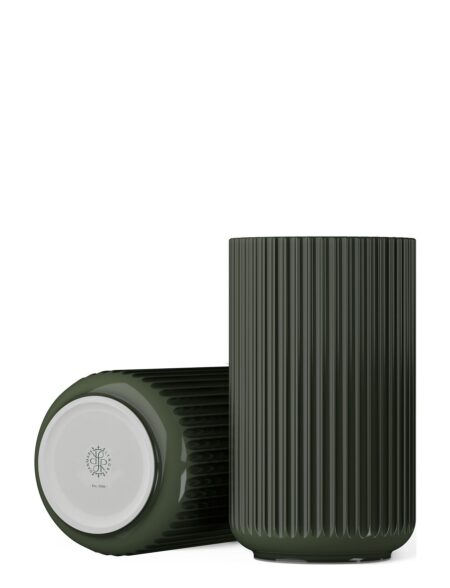 Lyngby Porcelæn | Lyngby Vase H31 Cm Mørk Grøn Porcelæn | 31 CM