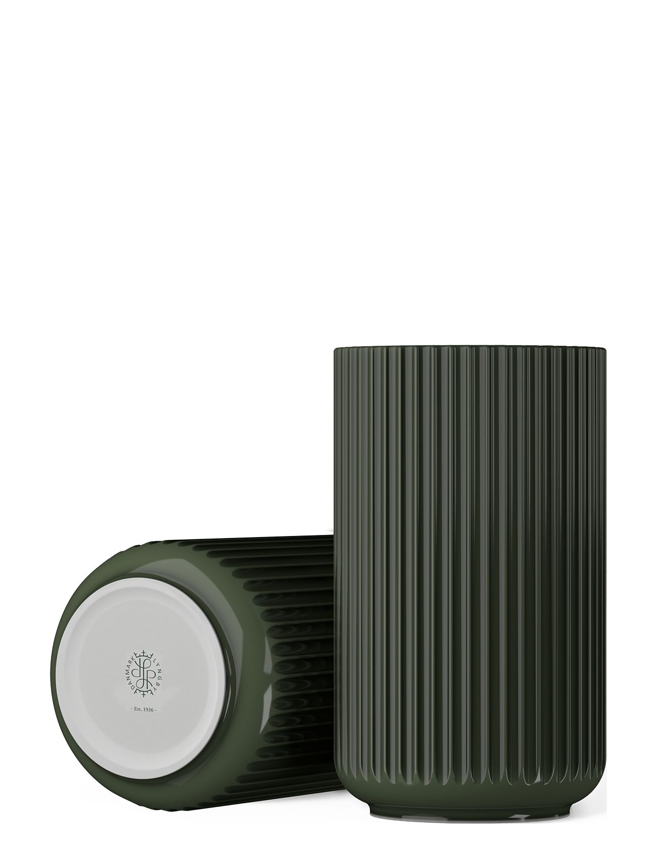 Lyngby Porcelæn | Lyngby Vase H31 Cm Mørk Grøn Porcelæn | 31 CM Lyngby Porcelæn | Lyngby Vase H31 Cm Mørk Grøn Porcelæn | 31 CM