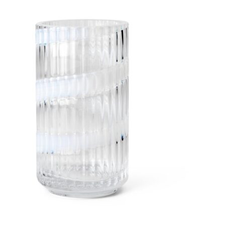 Lyngby Porcelæn Lyngby vase White swirl, 15,5 cm